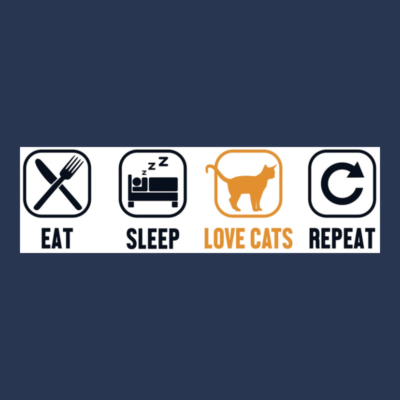 Eat Sleep Love Cats Repeat Cat Girlfriend Cat Mom Funny Cat Poster Gir Men Denim Jacket | Artistshot