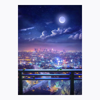 Lofi City Poster Aesthetic T-shirt | Artistshot