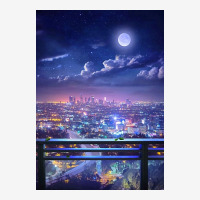 Lofi City Poster Aesthetic Graphic T-shirt | Artistshot