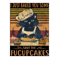 I Just Baked You Some Shut The Fucupcakes Funny Black Cat Lover Retro 3/4 Sleeve Shirt | Artistshot