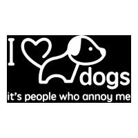 I Love Dogs Itx27s People Who Annoy Me Poster Hippie V-neck Tee | Artistshot