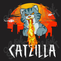 Catzilla T-shirt | Artistshot