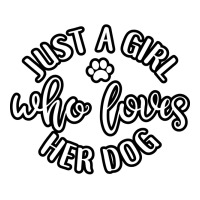 Just A Girl Who Loves Her Dog Idea For Dog Lover Poster Retro V-neck Tee | Artistshot