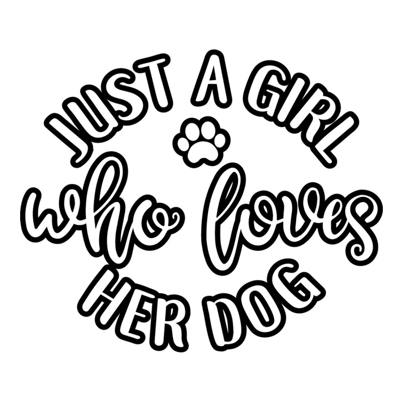 Just A Girl Who Loves Her Dog Idea For Dog Lover Poster Retro V-neck Tee | Artistshot