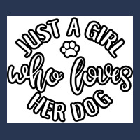 Just A Girl Who Loves Her Dog Idea For Dog Lover Poster Retro Men Denim Jacket | Artistshot