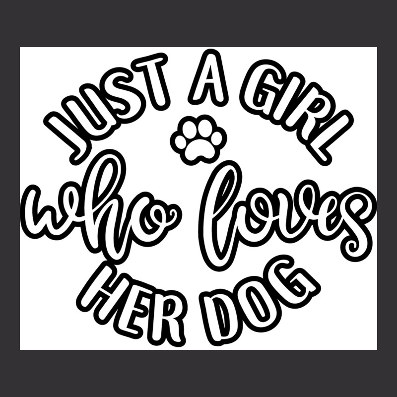 Just A Girl Who Loves Her Dog Idea For Dog Lover Poster Retro Vintage Short | Artistshot