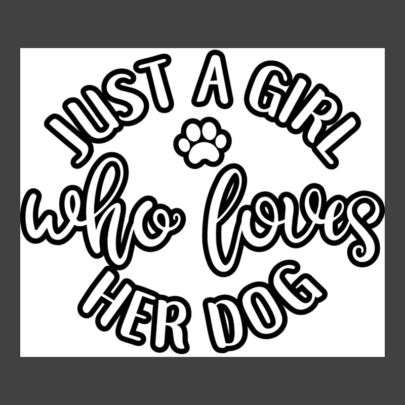 Just A Girl Who Loves Her Dog Idea For Dog Lover Poster Retro Vintage T-shirt | Artistshot