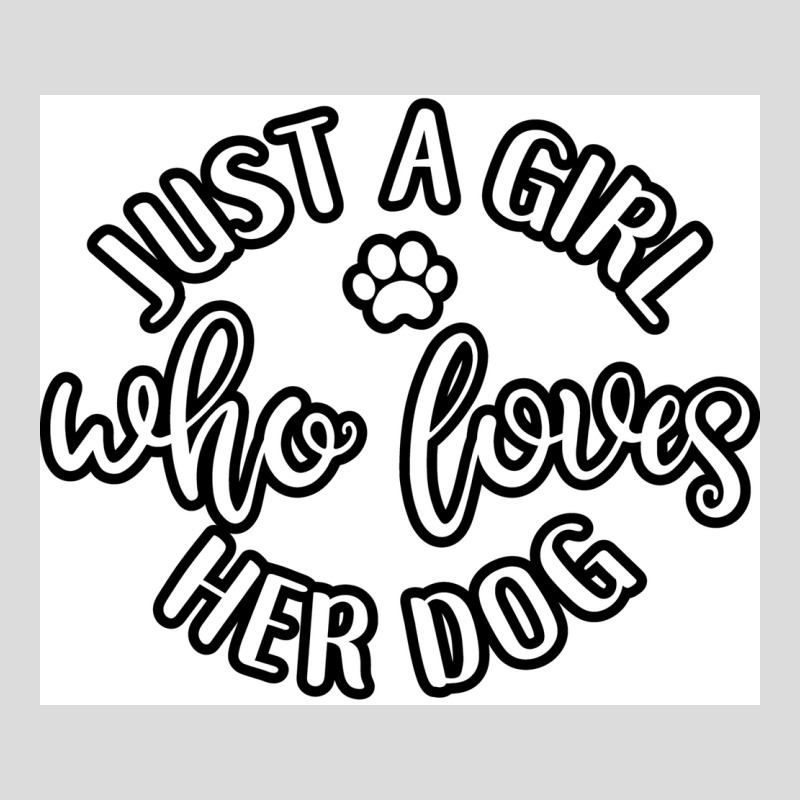 Just A Girl Who Loves Her Dog Idea For Dog Lover Poster Retro Men's Polo Shirt | Artistshot