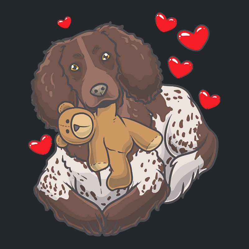 Soft Toy T  Shirt German Spaniel With Stuffed Animal And Hearts T  Shi Crewneck Sweatshirt | Artistshot