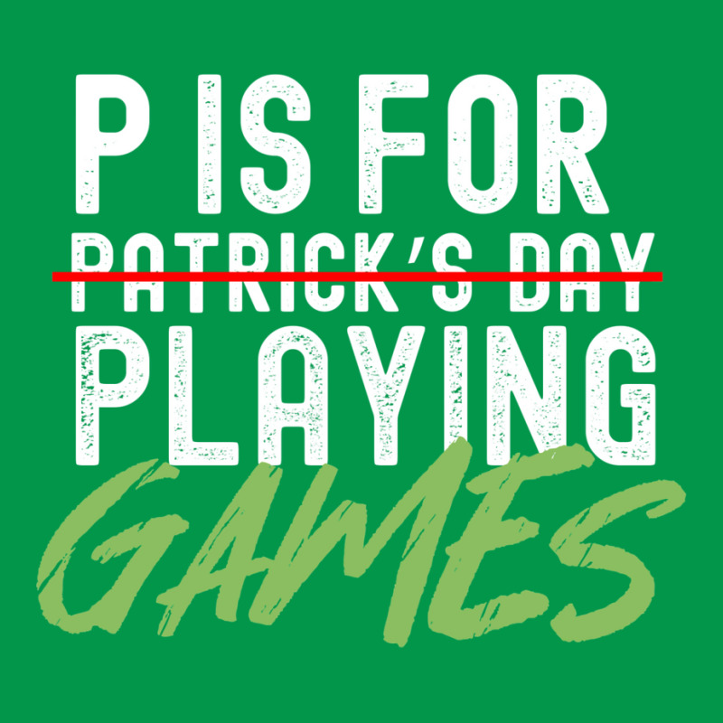 P Is For Playing Games Funny Saint Patricks Day Gag Gift Vintage Essen Crewneck Sweatshirt | Artistshot