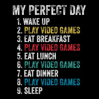 Perfect Day Play Video Games Funny Gamer Gift Classic Tshirt Hippie No Men's 3/4 Sleeve Pajama Set | Artistshot