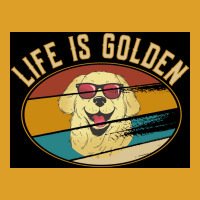 Retro Golden Retriever Life Is Golden Poster T-shirt | Artistshot