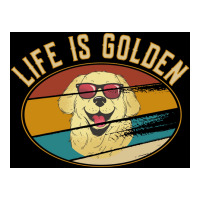 Retro Golden Retriever Life Is Golden Poster 3/4 Sleeve Shirt | Artistshot