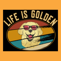 Retro Golden Retriever Life Is Golden Poster Zipper Hoodie | Artistshot