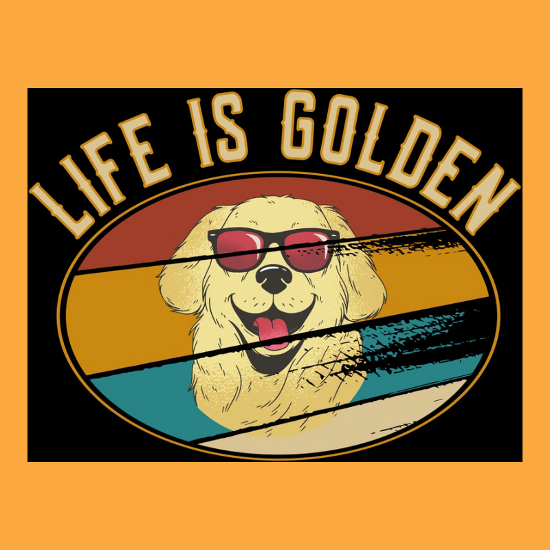 Retro Golden Retriever Life Is Golden Poster Zipper Hoodie | Artistshot