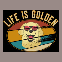 Retro Golden Retriever Life Is Golden Poster Vintage T-shirt | Artistshot