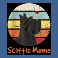 Scottie Mama Vintage Scottish Terrier Dog Mom Wine Lover Poster Nostal Men's Polo Shirt | Artistshot