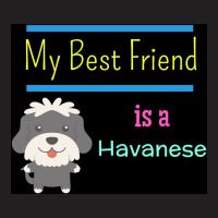 My Best Friend Is A Havanese Poster Funny Gift T-shirt | Artistshot