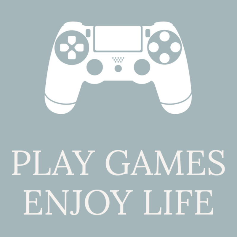 Play Games Enjoy Life V2 Blue Active Tshirt Summer Unisex Sherpa-lined Denim Jacket | Artistshot