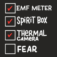 Ghost Hunting Paranormal Investigator Emf Meter Phasmophobia Ladies Fitted T-shirt | Artistshot