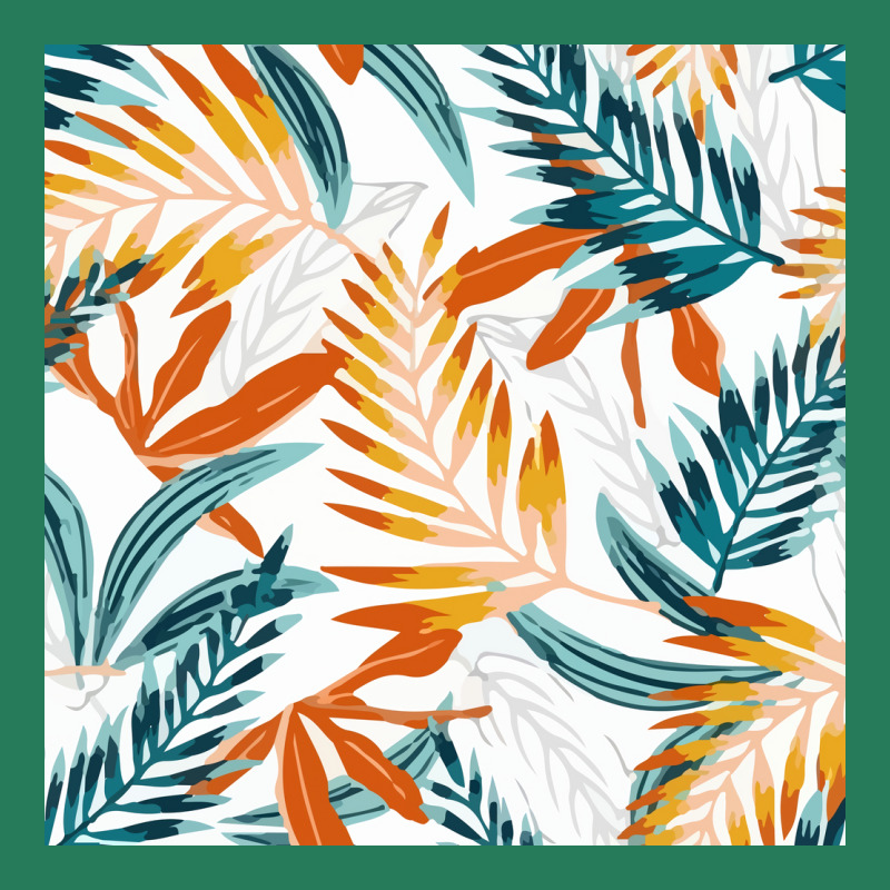 Trend Seamless Pattern Bright Tropical Leaves Plants  Nature T-shirt | Artistshot