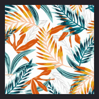 Trend Seamless Pattern Bright Tropical Leaves Plants  Nature Unisex Sherpa-lined Denim Jacket | Artistshot