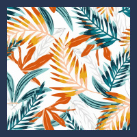 Trend Seamless Pattern Bright Tropical Leaves Plants  Nature Men Denim Jacket | Artistshot