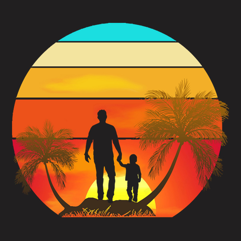 Father And Son Vintage T  Shirt Father And Son Vintage Sunset T  Shirt T-shirt | Artistshot