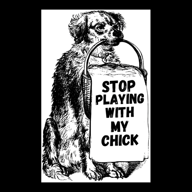 Stop Playing With My Chick Poster Vintage Fleece Short | Artistshot