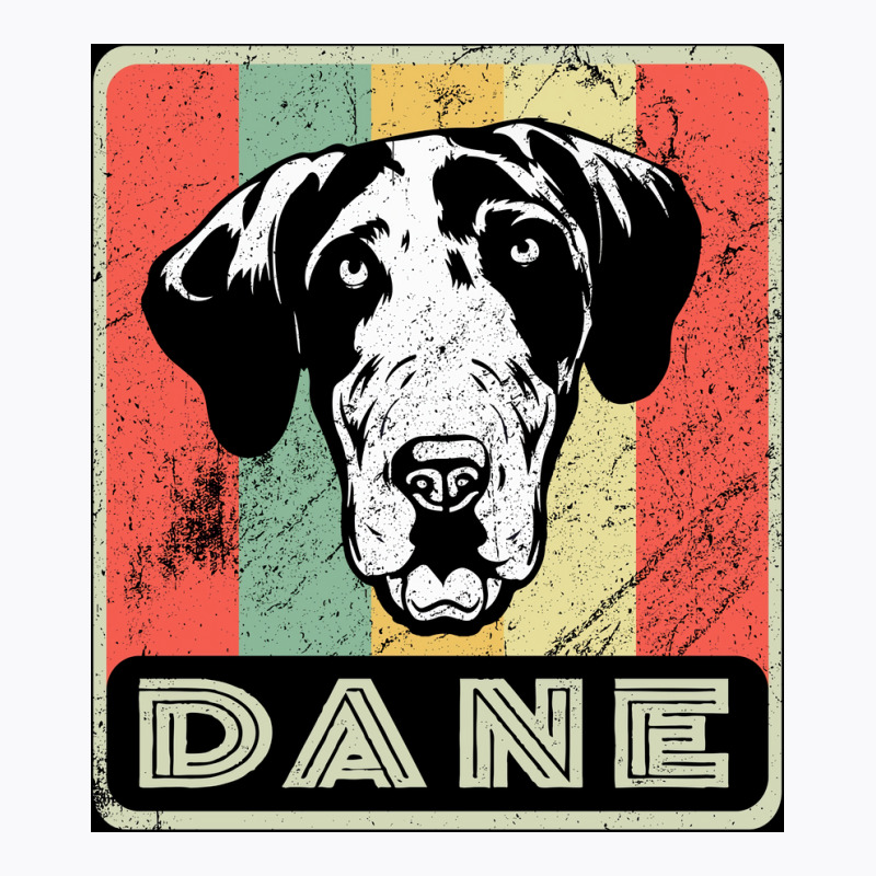 Vintage Dane Dog Gift For Dog Lover Poster Blue T-shirt | Artistshot