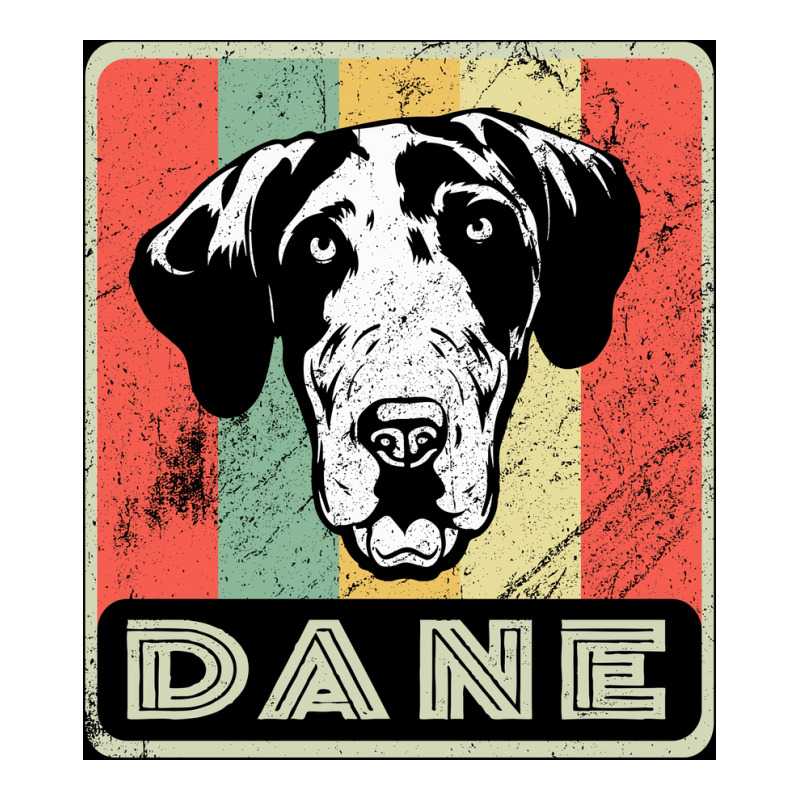 Vintage Dane Dog Gift For Dog Lover Poster Blue Unisex Hoodie | Artistshot