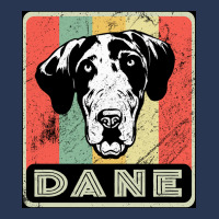 Vintage Dane Dog Gift For Dog Lover Poster Blue Men Denim Jacket | Artistshot