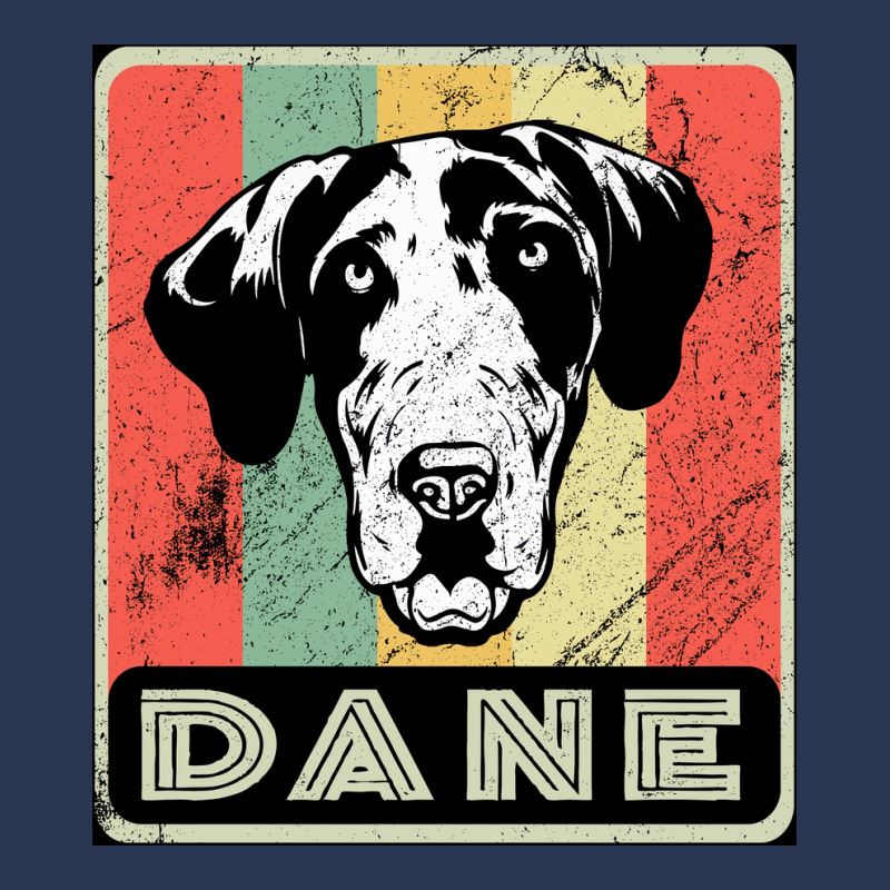 Vintage Dane Dog Gift For Dog Lover Poster Blue Men Denim Jacket | Artistshot