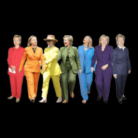 Hillary Clinton Pantsuit   Tumblr Men's Long Sleeve Pajama Set | Artistshot