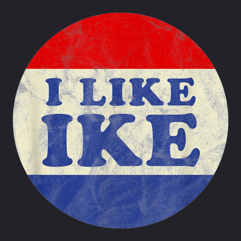 I Like Ike Political Button Vintage Distressed   Green Unisex Sherpa-lined Denim Jacket | Artistshot