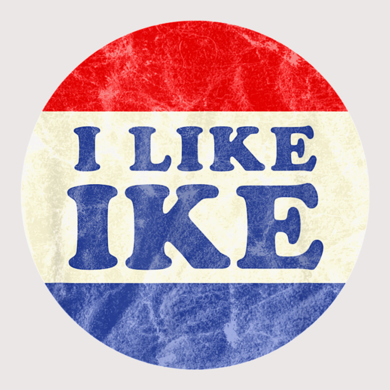 I Like Ike Political Button Vintage Distressed   Green Pocket T-shirt | Artistshot