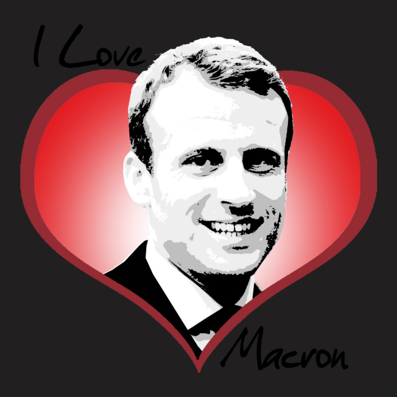 I Love Macron Fitted  Funny Nostalgia T-shirt | Artistshot