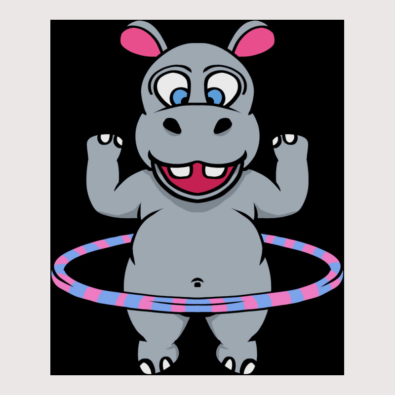 Hula Hoop Dance Hippopotamus Poster Gift Pocket T-shirt | Artistshot