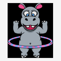 Hula Hoop Dance Hippopotamus Poster Gift Classic T-shirt | Artistshot