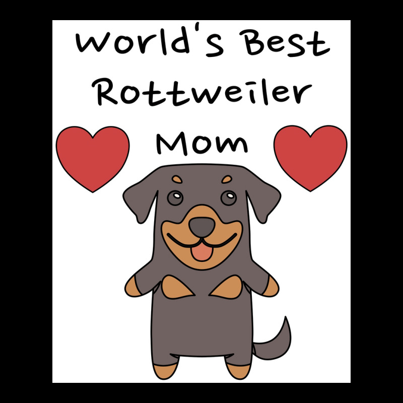 Worldx27s Best Rottweiler Mom Cute Dog Mother Design Poster Trending Long Sleeve Shirts by bebbahctinb | Artistshot