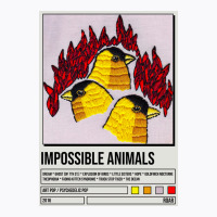 Roar Impossible Animals Album Poster Poster Blue (1) T-shirt | Artistshot