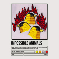 Roar Impossible Animals Album Poster Poster Blue (1) Pocket T-shirt | Artistshot