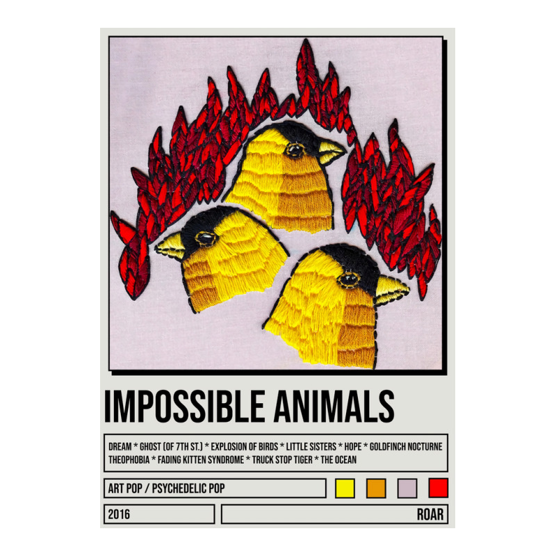 Roar Impossible Animals Album Poster Poster Blue (1) Crewneck Sweatshirt by jilderfedorau | Artistshot