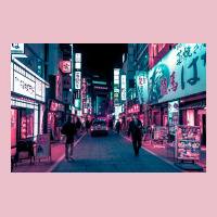 Shimmering Neon Lights Of Tokyo Poster Trending Adjustable Cap | Artistshot