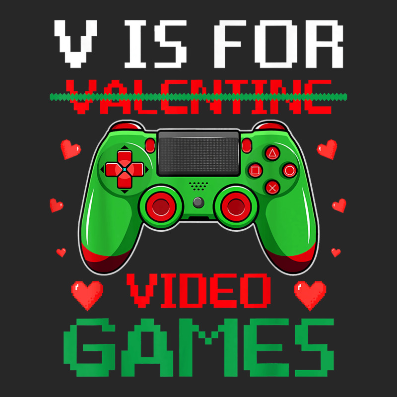 V Is For Video Games Funny Valentinex27s Day Gifts Classic Tshirt Star Men's T-shirt Pajama Set | Artistshot