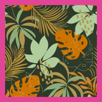 Trend Seamless Pattern With Colorful Tropical Leaves Plants Green Post T-shirt | Artistshot