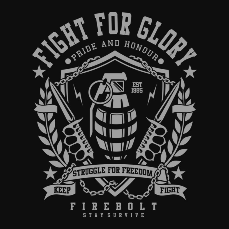 Fight For Glory  Knife And Hand Grenades  Keep Freedom Alive  Badass   Crop Top by LynnetteMichele | Artistshot