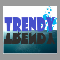 Trendy Poster Blue Graphic T-shirt | Artistshot