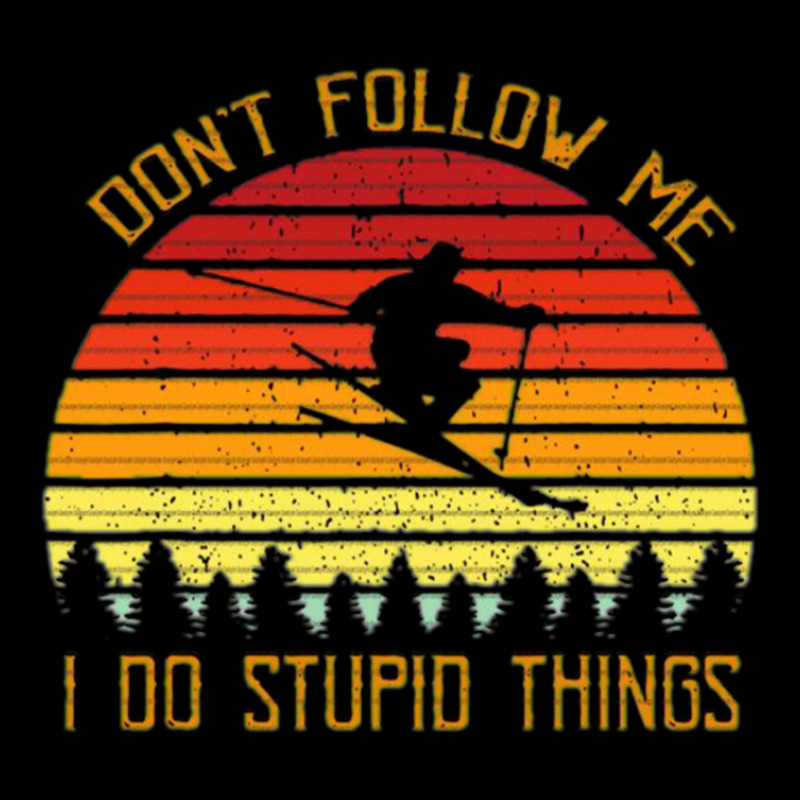 Don't Follow Me I Do Stupid Things Digital Art Graphic Vector T Men's 3/4 Sleeve Pajama Set | Artistshot