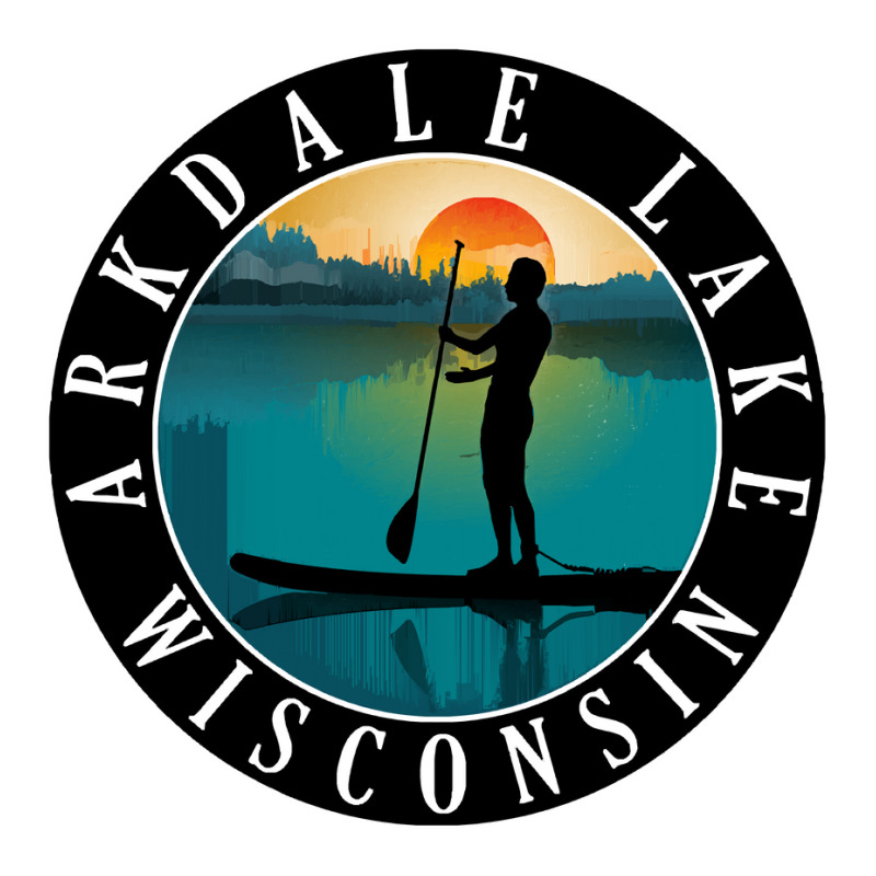 Arkdale Lake Wisconsin T  Shirt Arkdale Lake Wisconsin Paddleboarding V-Neck Tee by kindfour | Artistshot